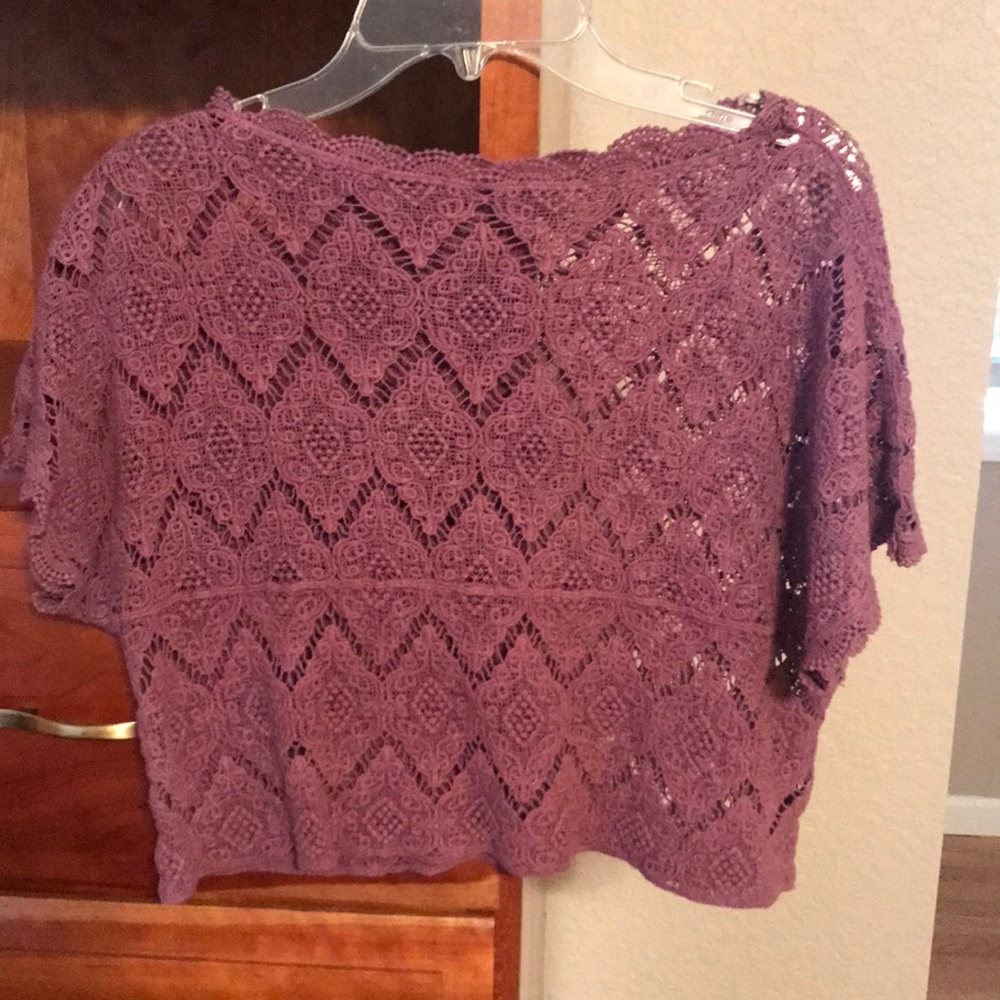 Maroon Crop Top